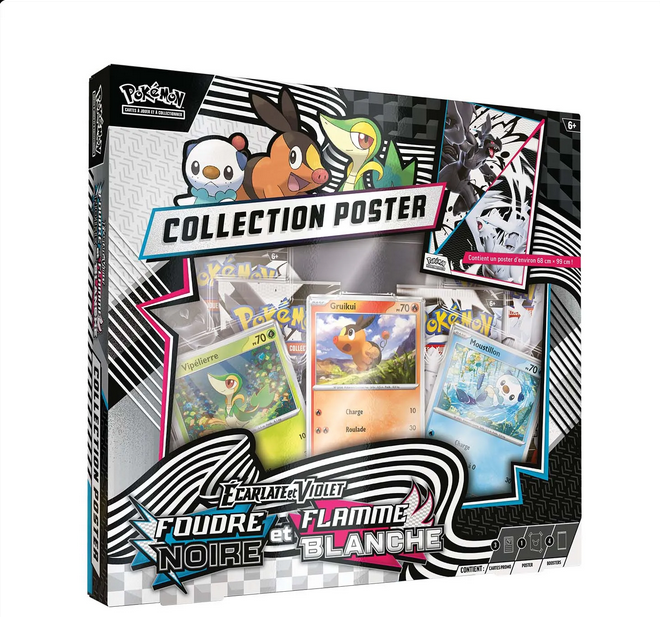 Pokemon - coffret collection poster ev10.5 foude noir et flamme blanche FR