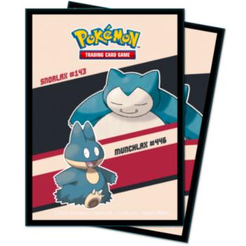 Ultra Pro - 65 protège-cartes standard Pokémon - Ronflex & Goinfrex