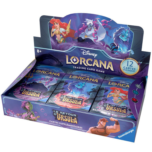 Disney Lorcana - boite de 24 boosters le retour d'ursula fr