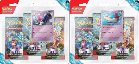 Pokemon - pack 3 boosters - ev07 couronne stellaire fr