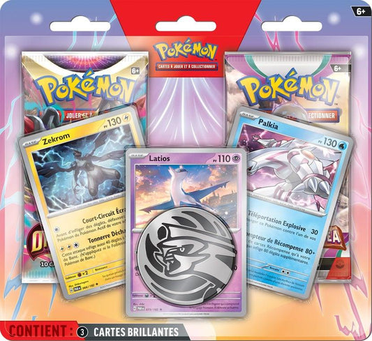 Pokemon - pack 2 boosters - latios, zekrom et palkia fr