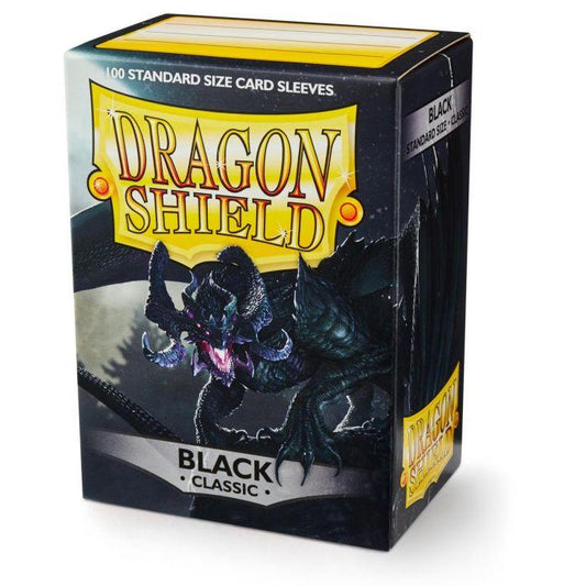 dragon shield - 100 protege-cartes standard - noir