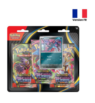 Pokémon – Tripack – Flammes Fantasmagoriques – Farfuret – ME02 – en français