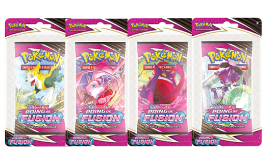 Lot de 4 Booster sous Blister - Épée et Bouclier - Poing de Fusion - EB08 - Français