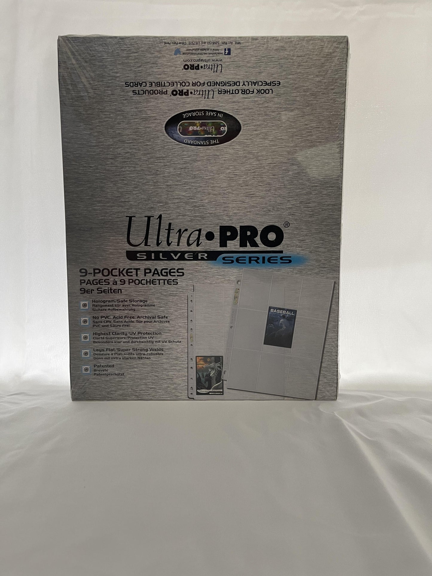 Ultra pro - 100 feuilles de classeur : silver (11 trous)